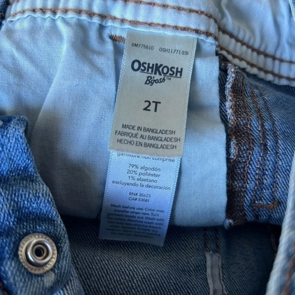 OshKosh B’gosh 4T Polka Dot Denim Overalls